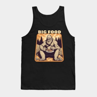 Sasquatch with pizza big foot Tank Top